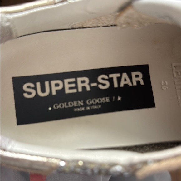 Silver Glitter Sneakers with Gold Accents with original box and duster bag - Picture 9 of 12